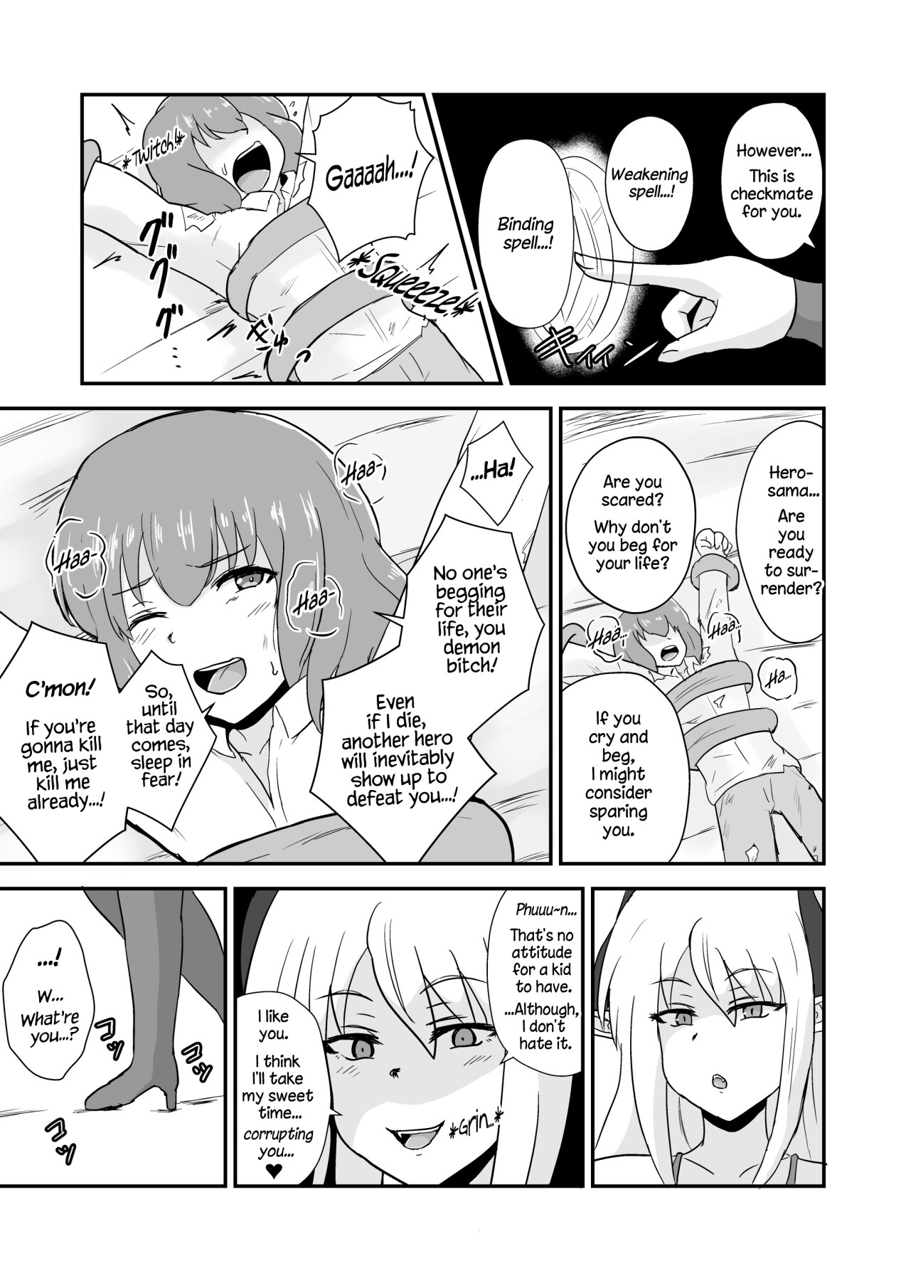 Hentai Manga Comic-The Hero is Defeated by a Succubus Oneesan.-Read-7